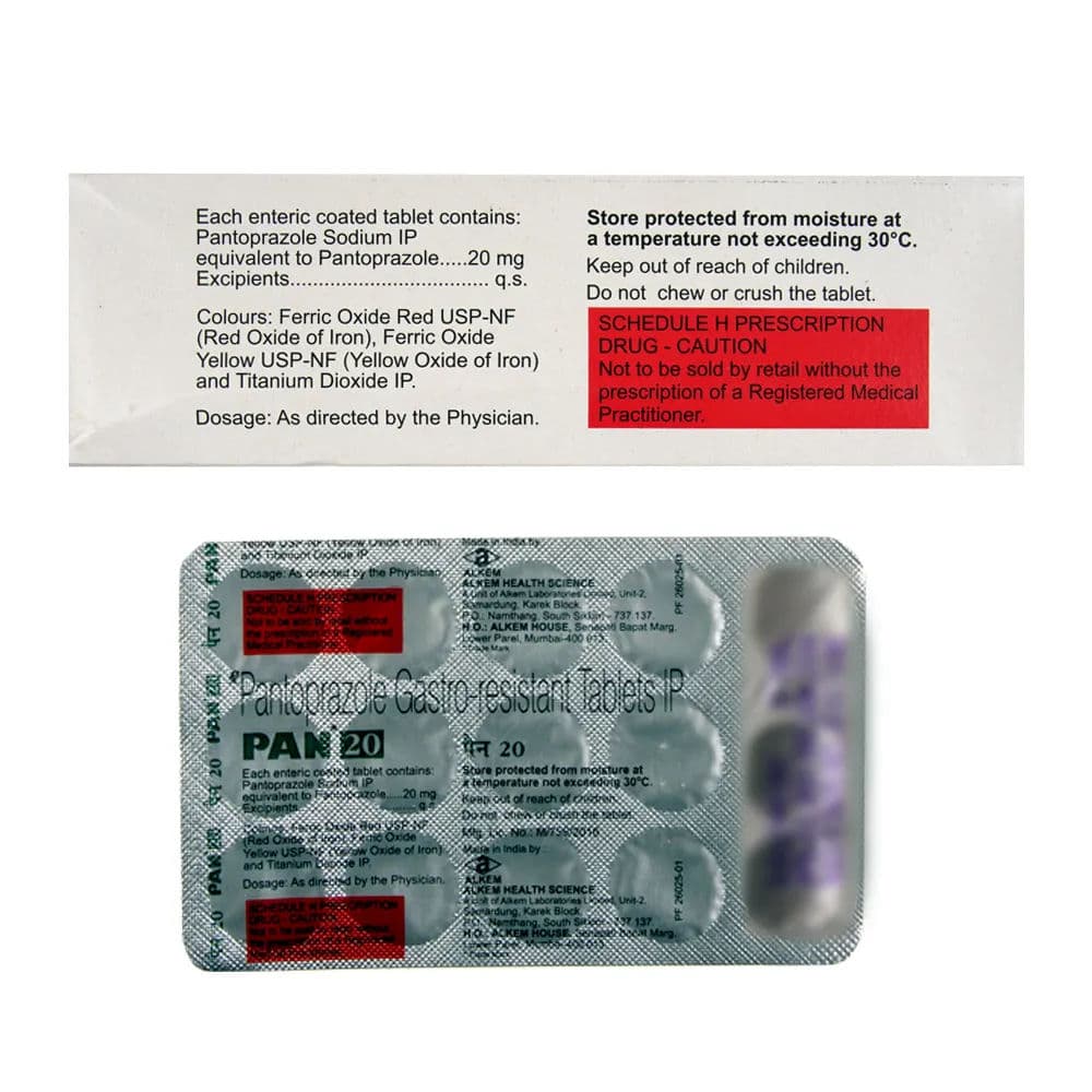 Pan 20 mg Tablet