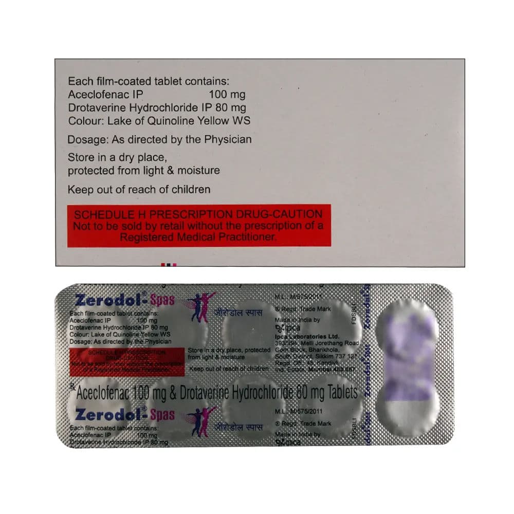 Zerodol Spas Tablet