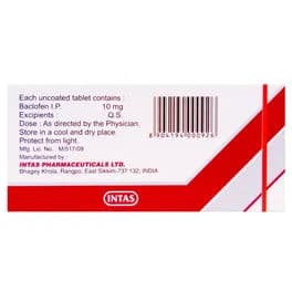 Baclof 10 mg Tablet (10 Tab)