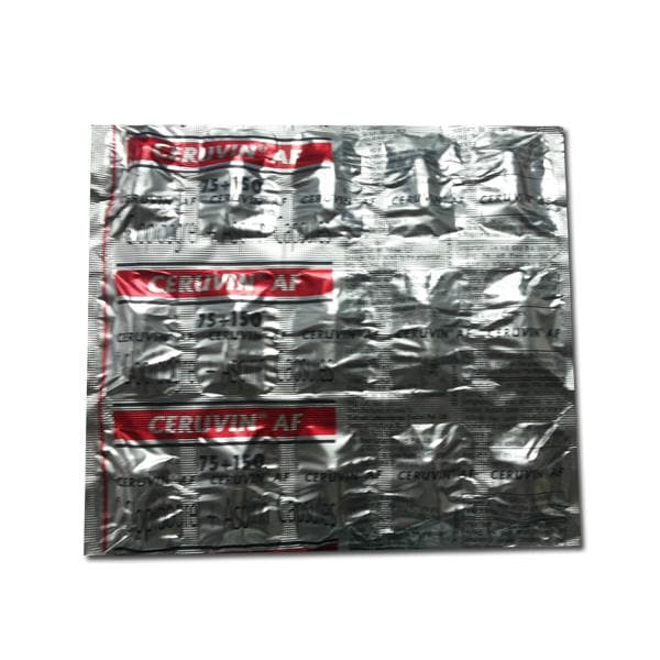 Ceruvin AF 75+150 mg Capsule (15 Cap)