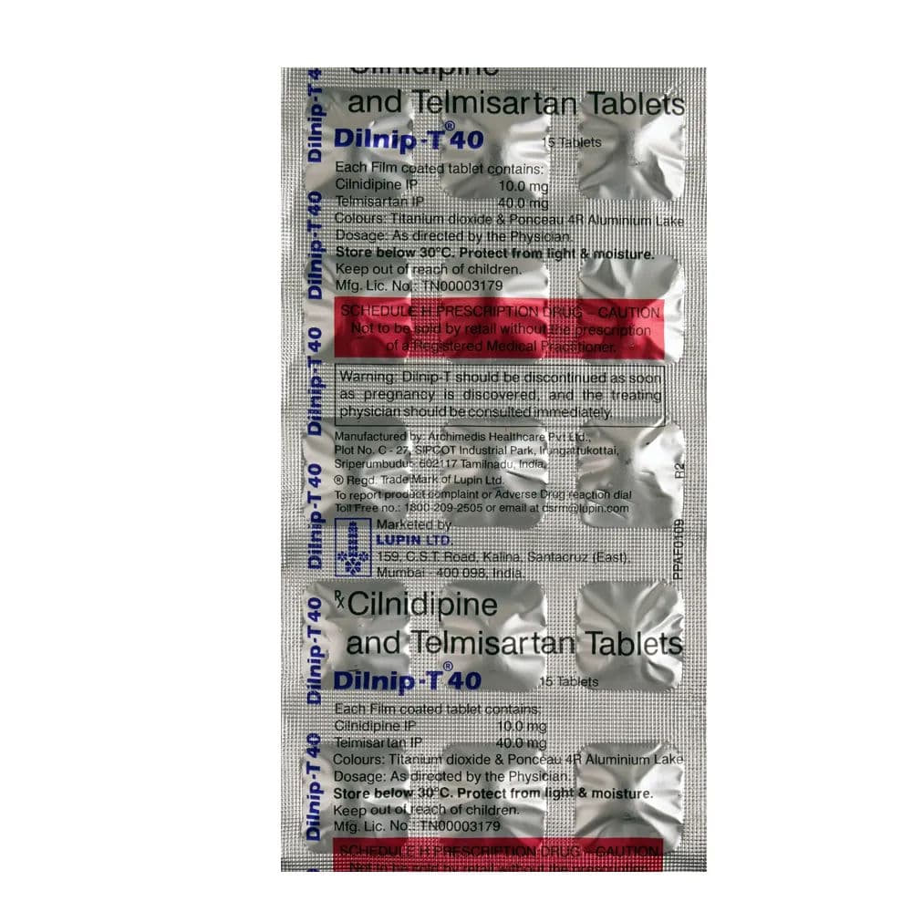 Dilnip T 40 mg Tablet (15 Tab)