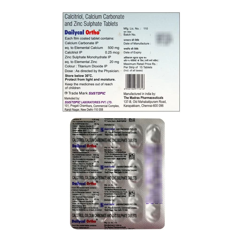 Dailycal Ortho Tablet (15 Tab)