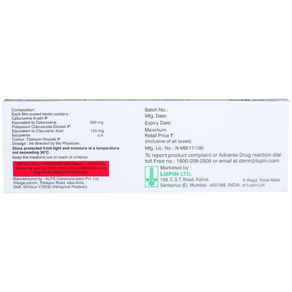 Cetil CV 500 mg Tablet (10 Tab)