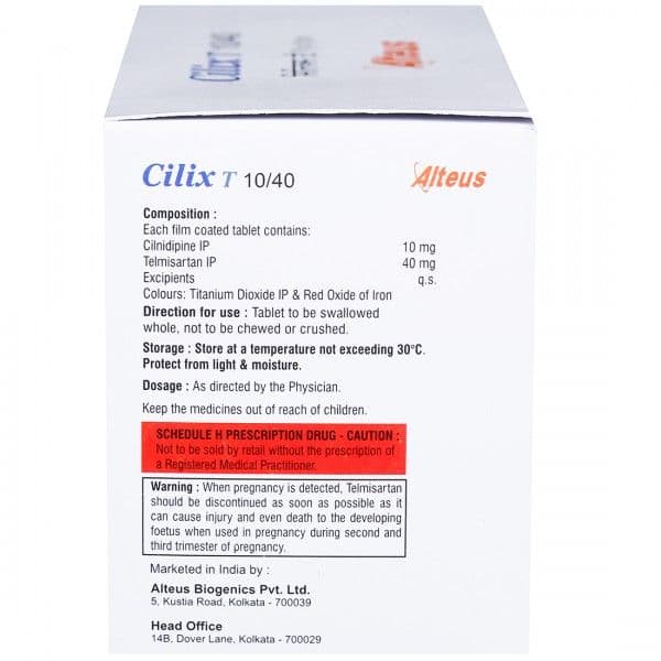 Cilix T 10/40 mg Tablet (15 Tab)