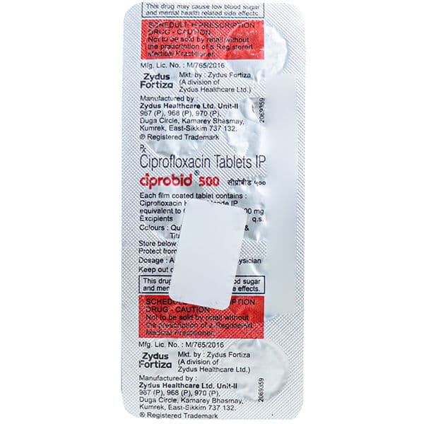 Ciprobid 500 mg Tablet (10 Tab)