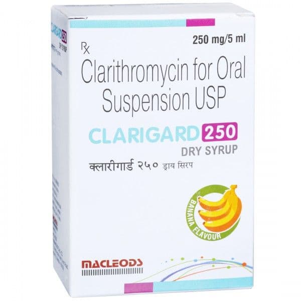Clarigard (Banana Flavour) 250 mg/5ml Dry Syrup