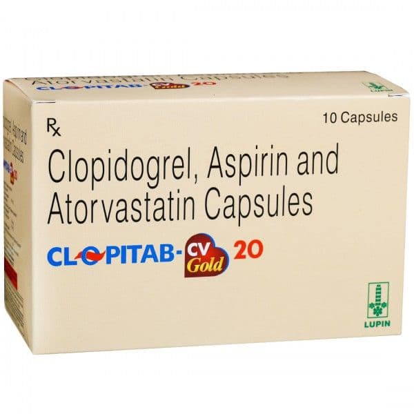 Clopitab CV Gold 20 mg Capsule (10 Cap)