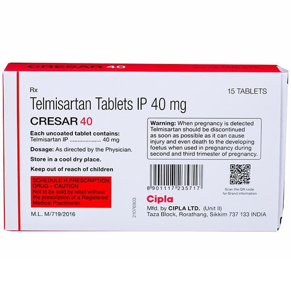 Cresar 40 mg Tablet (15 Tab)