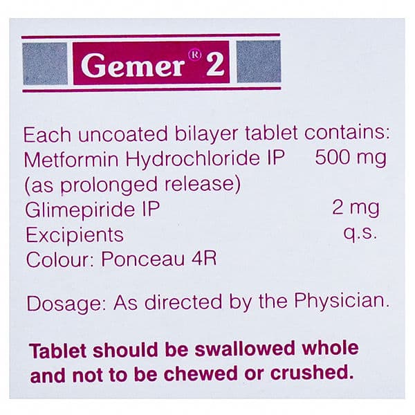 Gemer 2 mg Tablet (15 Tab)