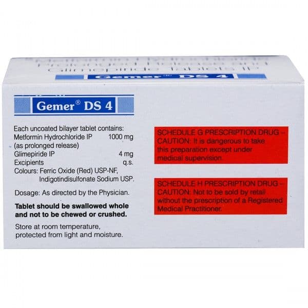 Gemer DS 4 mg Tablet (10 Tab)