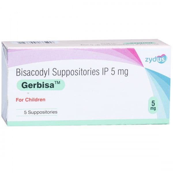 Gerbisa Suppositories 5 mg (Child) (5 Suppositories)
