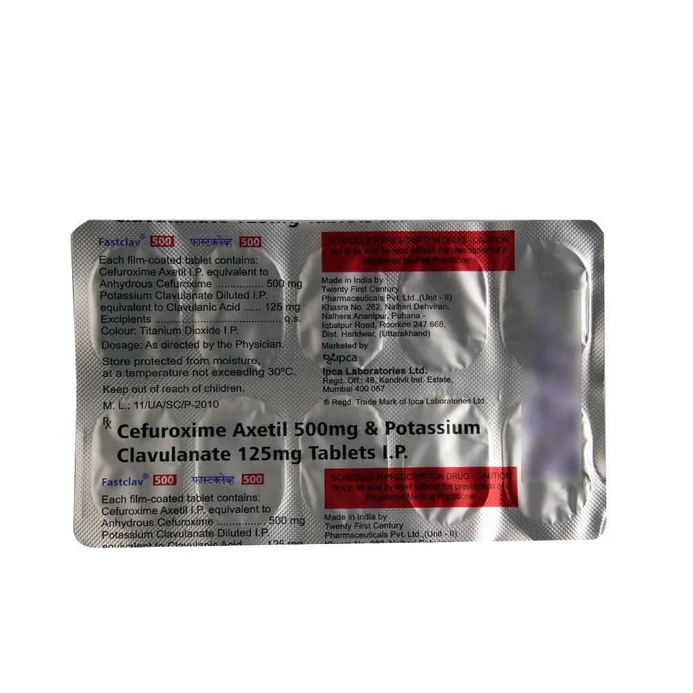 Fastclav 500 mg Tablet (10 Tab)