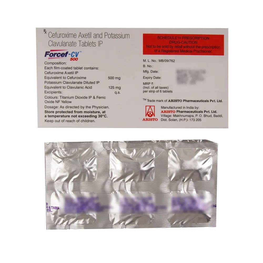Forcef CV 500 mg Tablet (6 Tab)