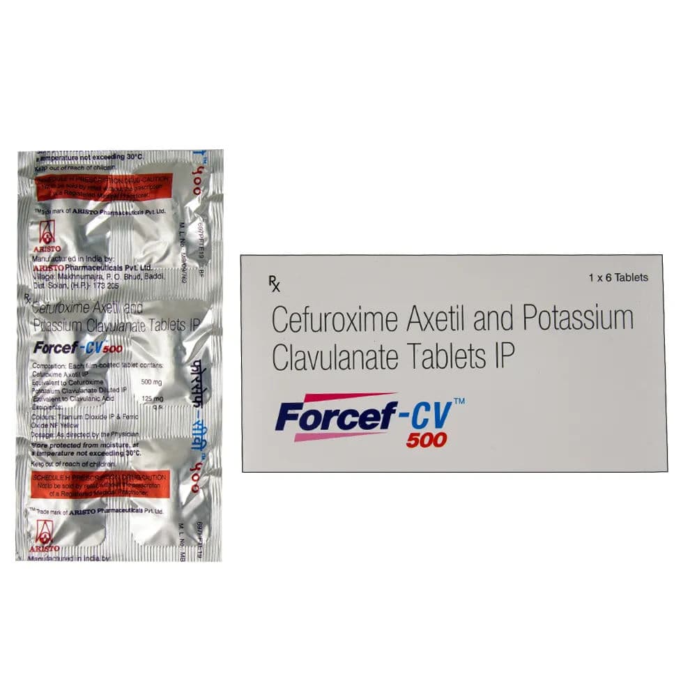 Forcef CV 500 mg Tablet (6 Tab)