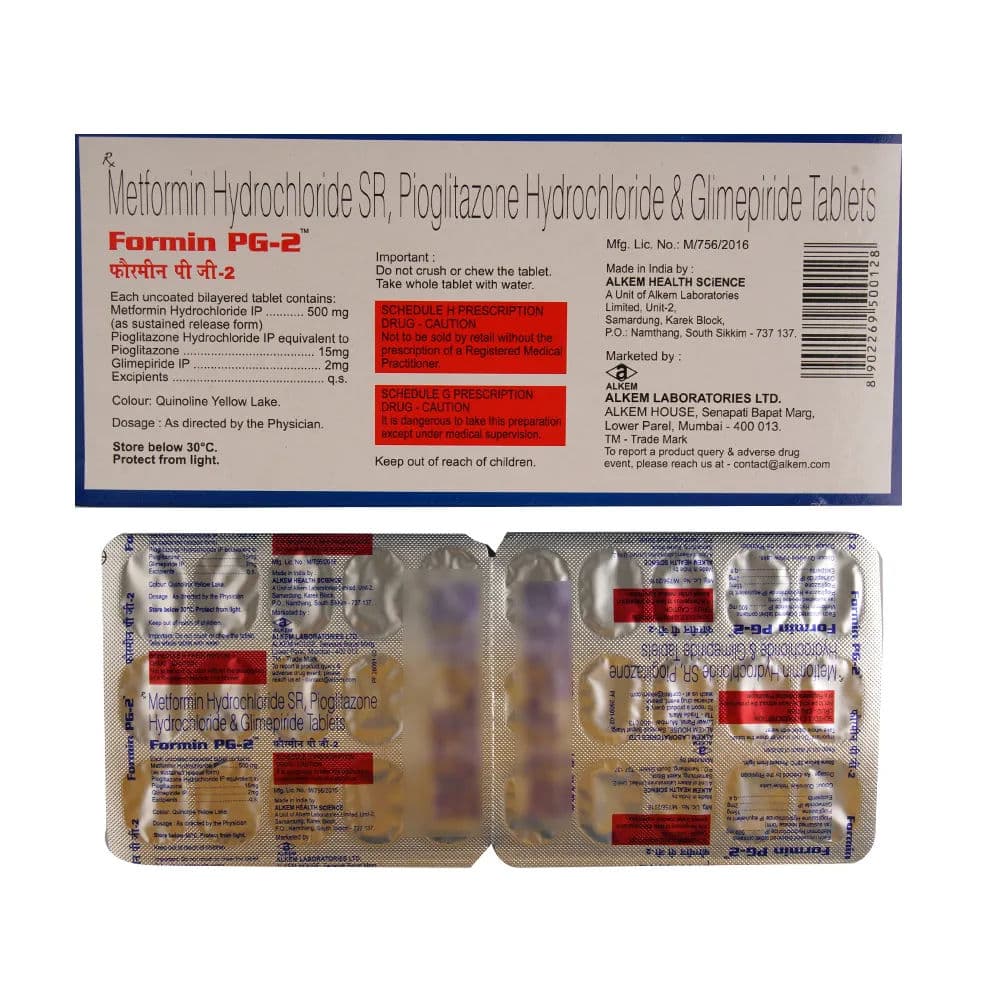 Formin PG 2 mg Tablet (15 Tab)