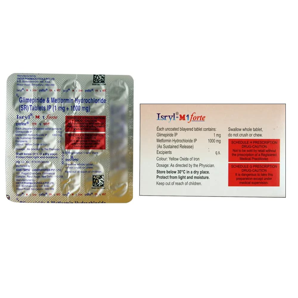 Isryl M Forte 1 mg Tablet (15 Tab)