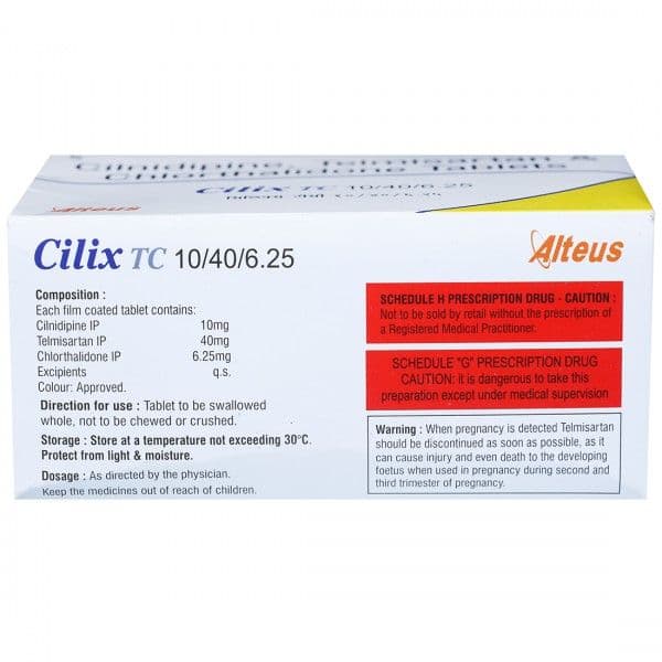 Cilix TC 10/40/6.25 mg Tablet (15 Tab)