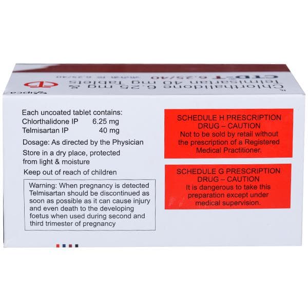 Ctd T 6.25/40 mg Tablet (15 Tab)