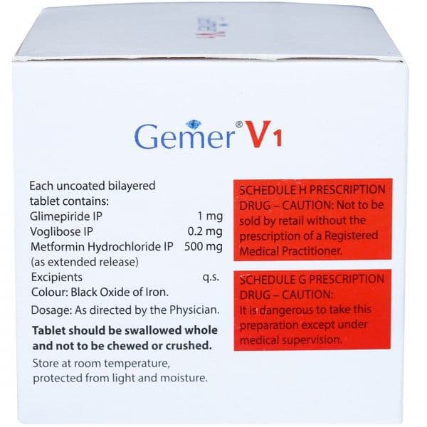 Gemer V 1/0.2/500 mg Tablet (15 Tab)