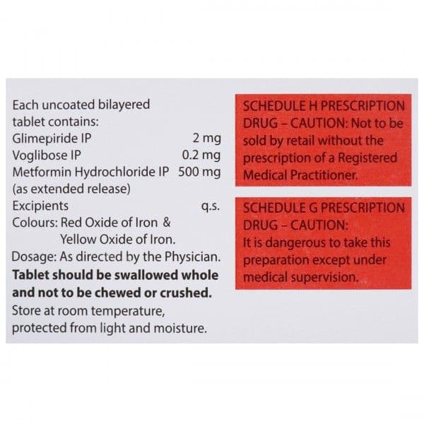 Gemer V 2/0.2/500 mg Tablet (15 Tab)
