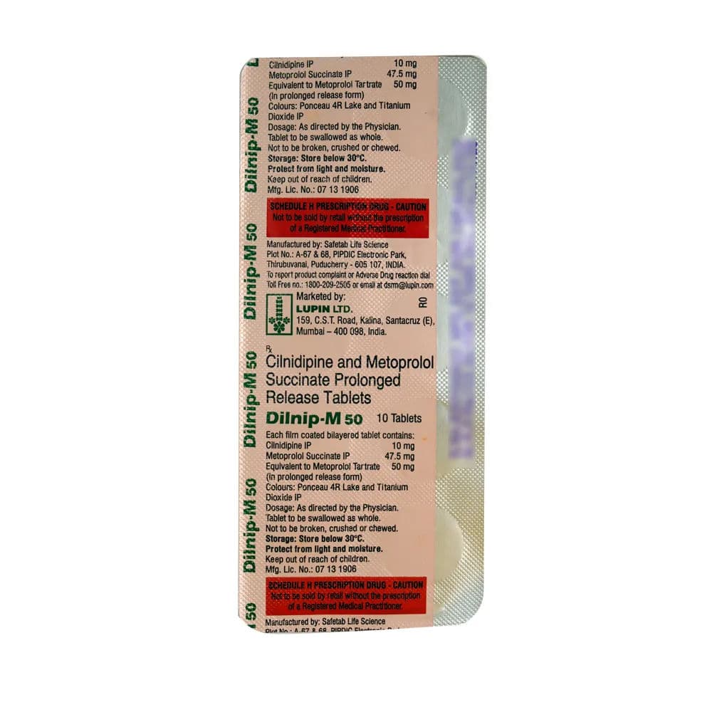 Dilnip M 50 mg Tablet (10 Tab) Dilnip M 50 mg Tablet (10 Tab)