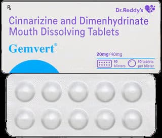 Gemvert 20 mg/ 40 mg Tablet (10 Tab)