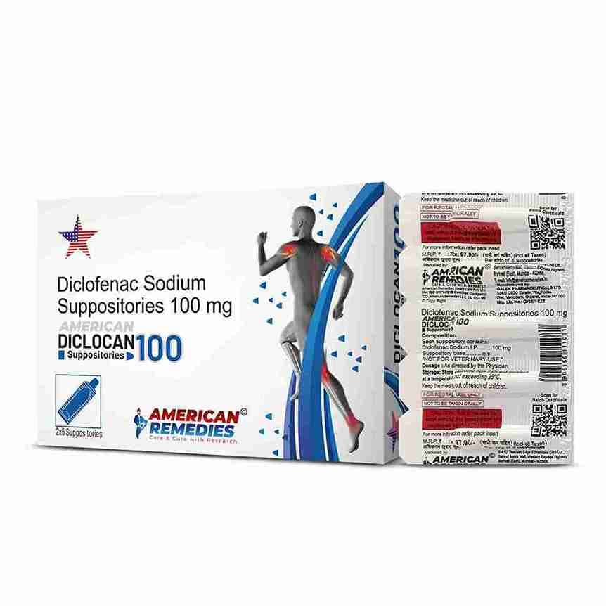 Diclocan 100 Suppositories