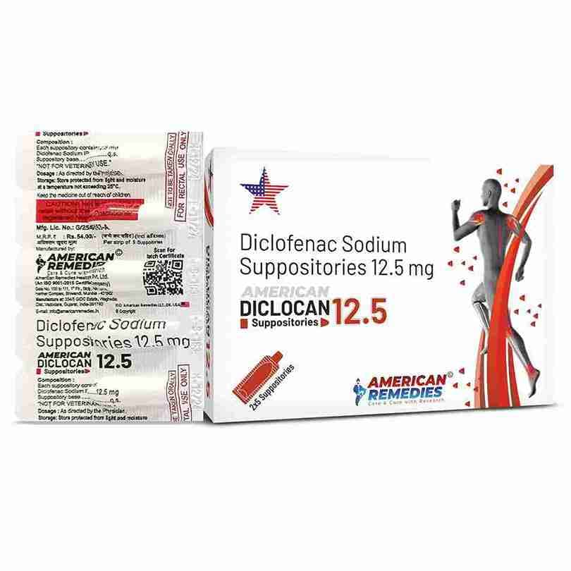 Diclocan 12.5 Suppositories