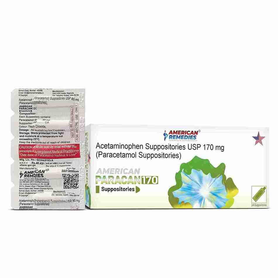 Paracan 170 Suppositories