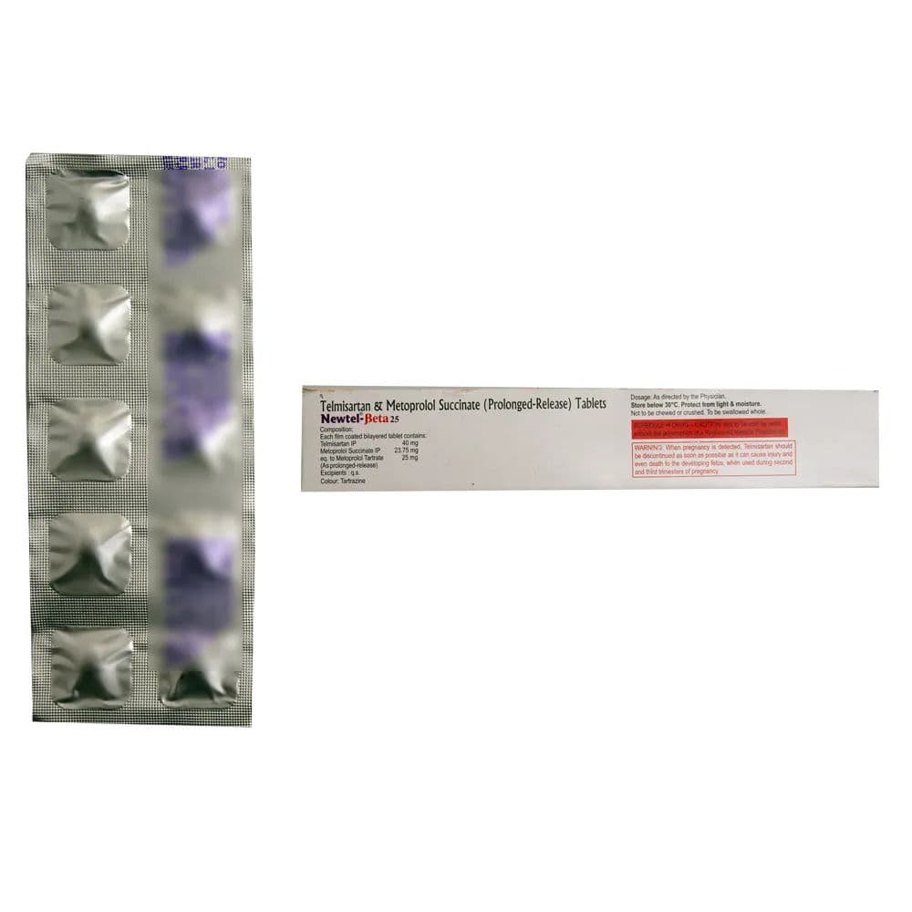 Newtel Beta 25 mg Tablet (10 Tab)