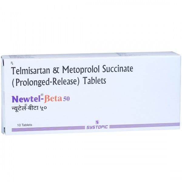 Newtel beta 50 mg Tablet (10 Tab)