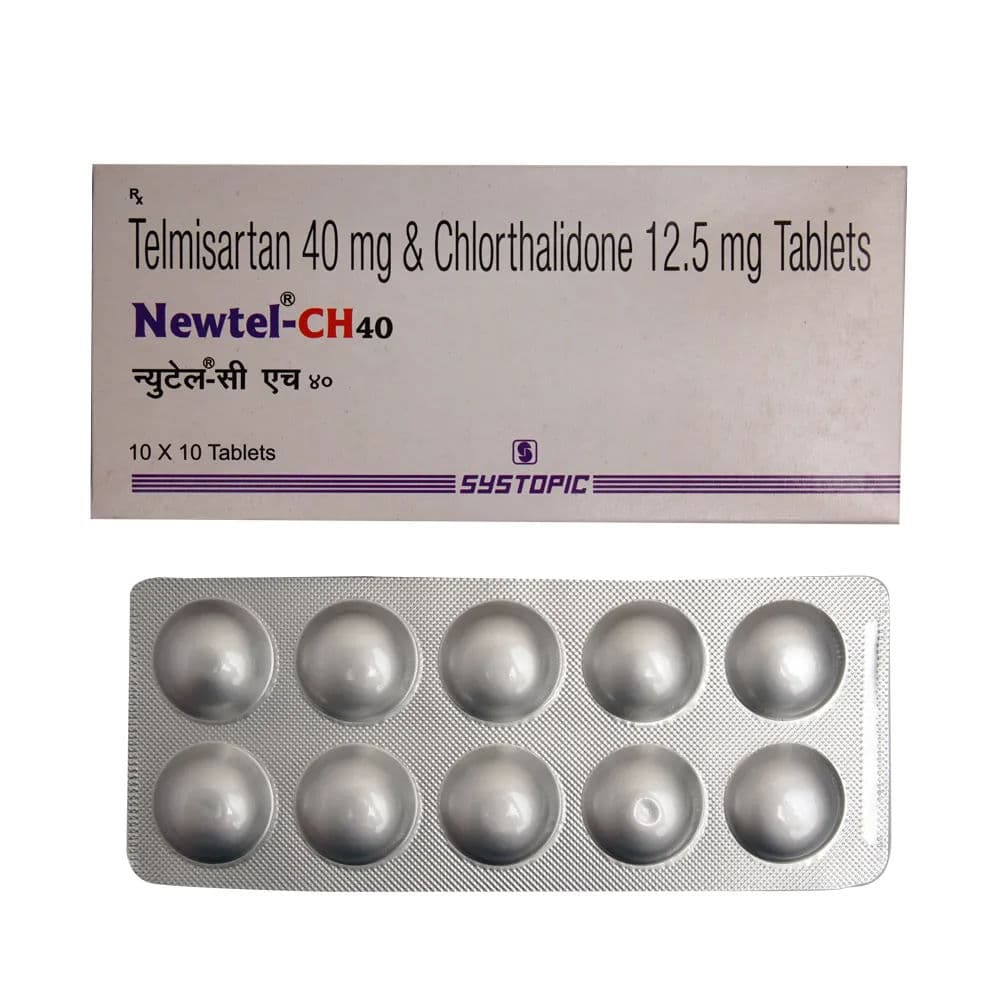 Newtel CH 40/12.5 mg Tablet (10 Tab)
