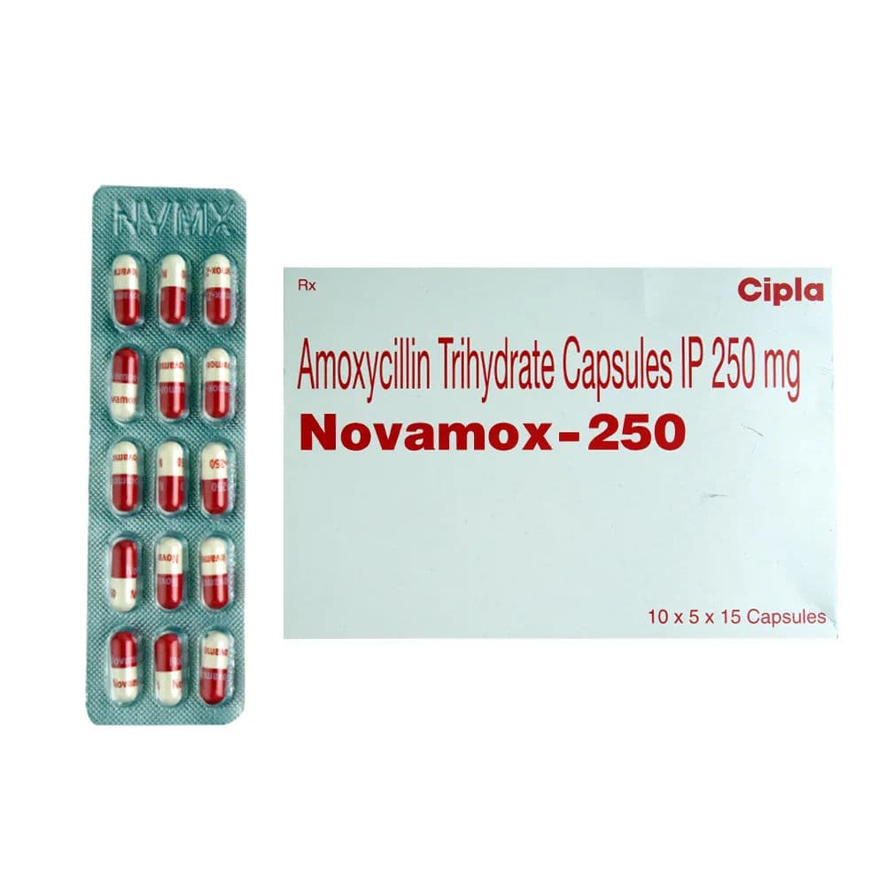 Novamox 250 mg Capsule (15 Cap)