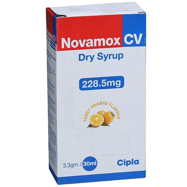 Novamox CV 228.5 mg Dry Syp 30 ml