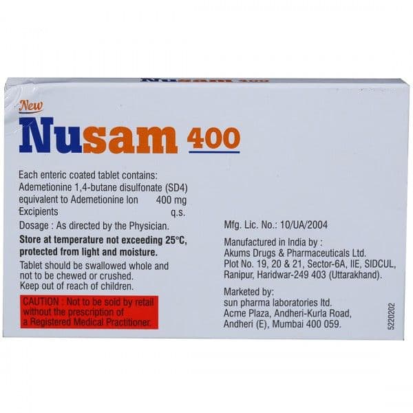 Nusam (New) 400 mg Tablet (10 Tab)