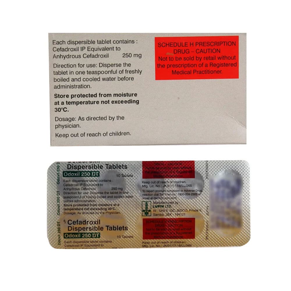 Odoxil DT 250 mg Tablet (10 Tab)