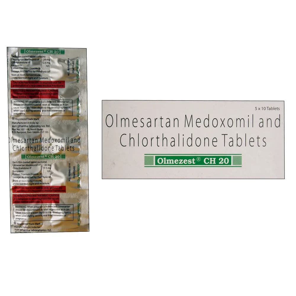Olmezest CH 20 mg Tablet (10 Tab)