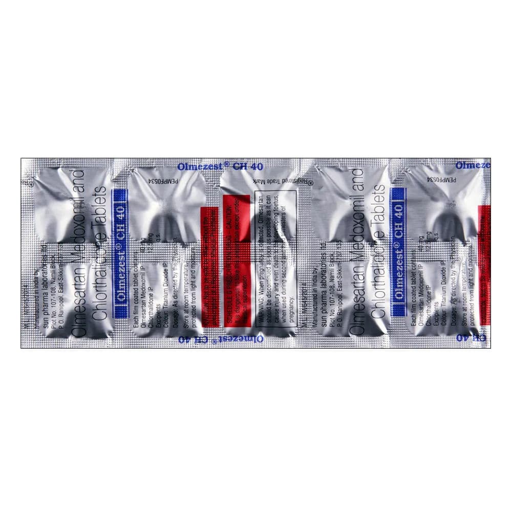 Olmezest CH 40 mg Tablet (10 Tab)