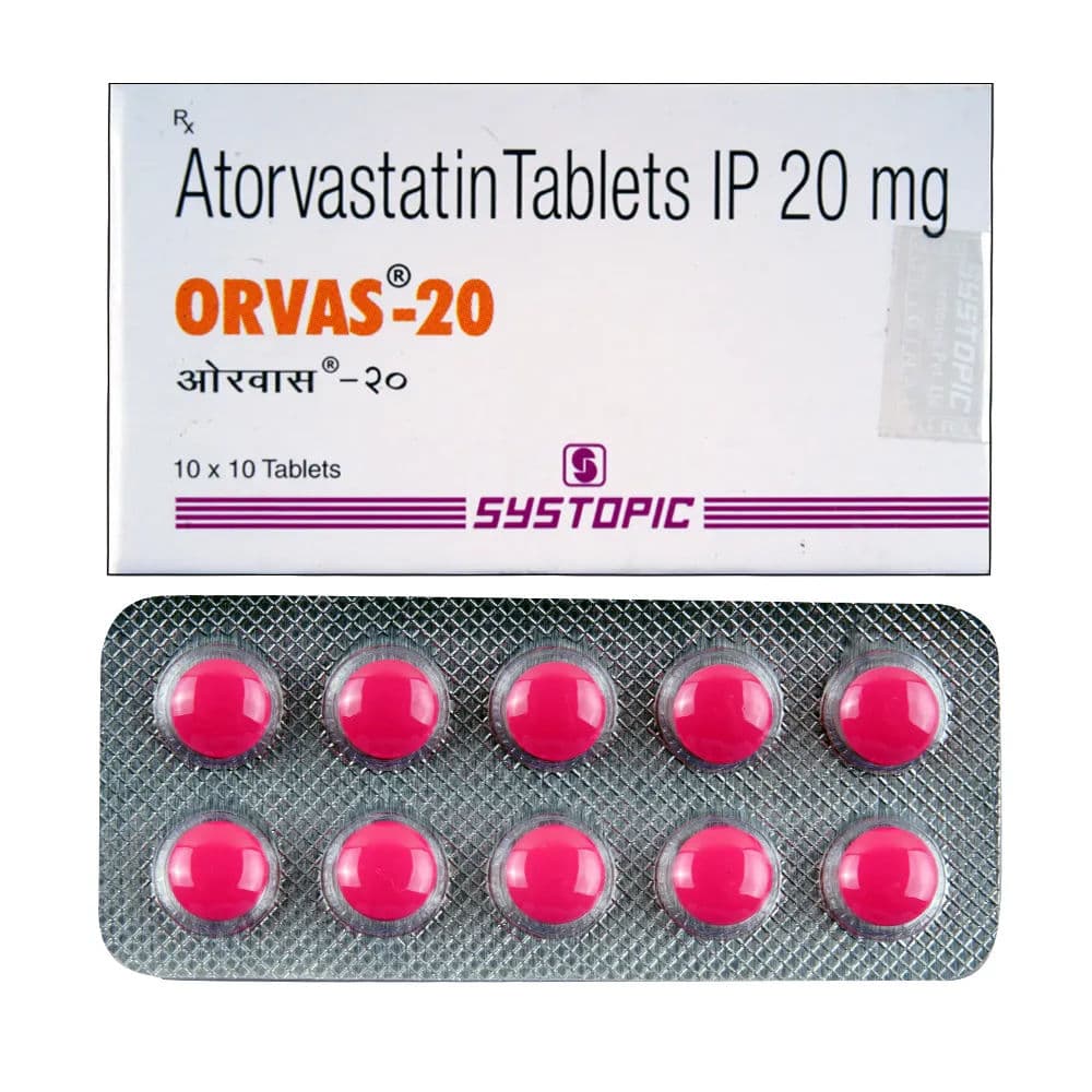Orvas 20 mg Tablet (10 Tab)