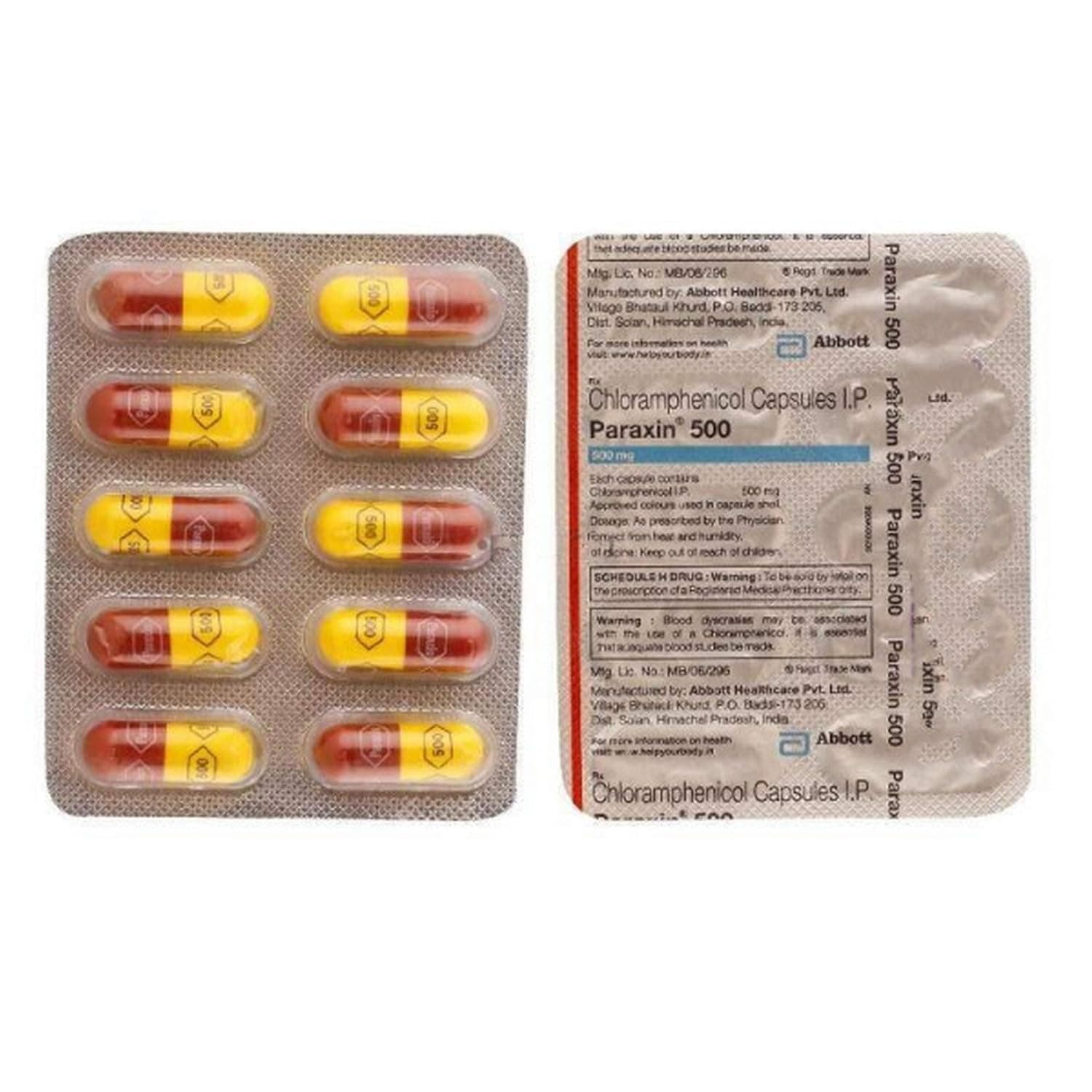 Paraxin 500 mg Capsule (10 Cap)