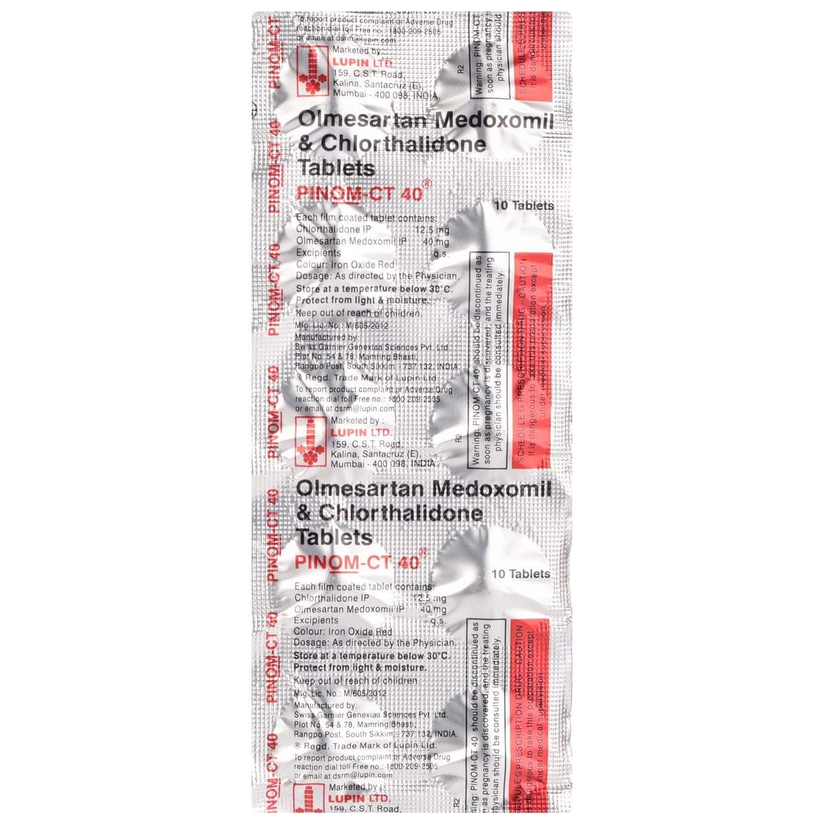 Pinom CT 40 mg Tablet (10 Tab)