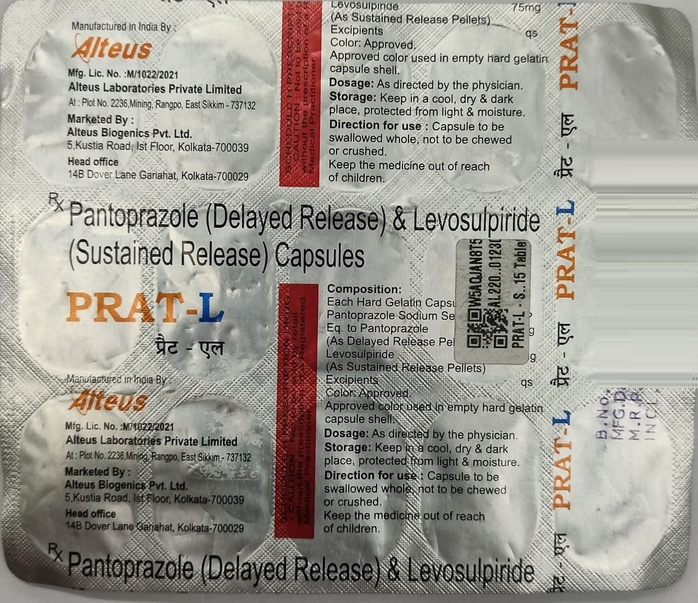 Prat L Capsule (15 Cap)