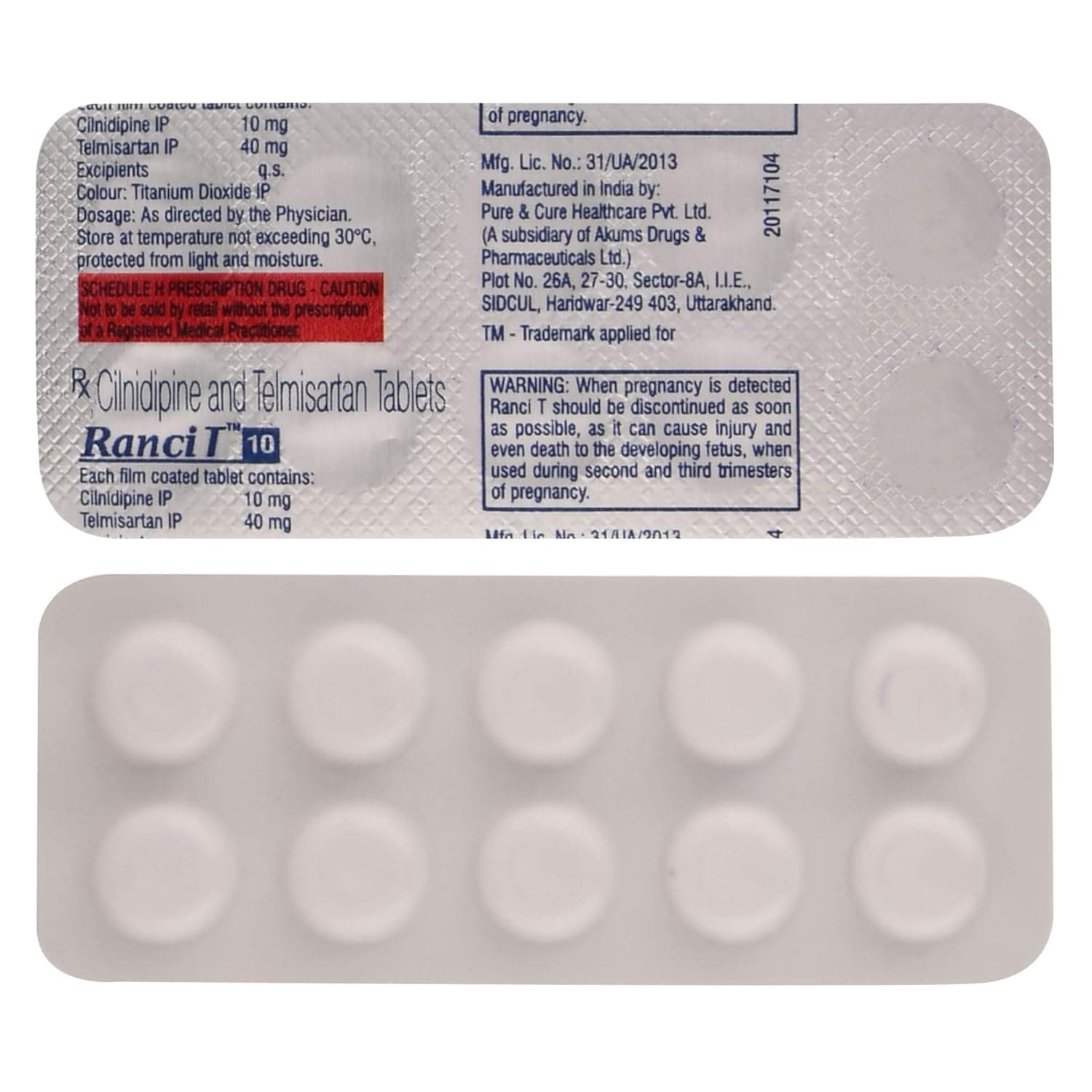 Ranci T 10 mg Tablet (10 Tab)