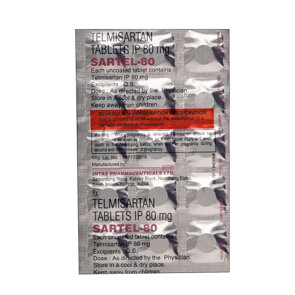 Sartel 80 mg Tablet (15 Tab)