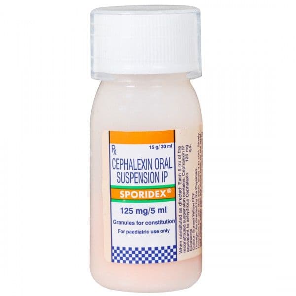 Sporidex 125 mg/5ml Susp 30 ML Sporidex 125 mg/5ml Susp 30 ML