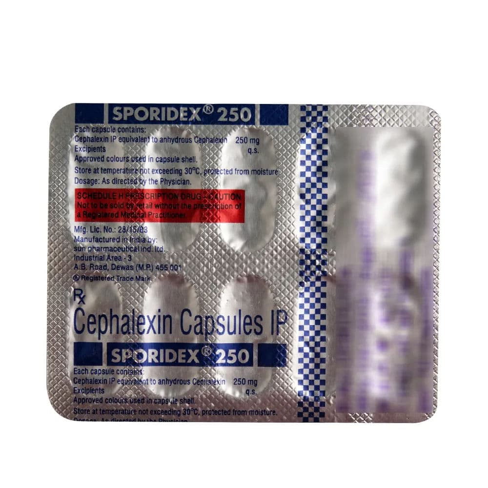 Sporidex 250 mg Capsule (10 Cap)
