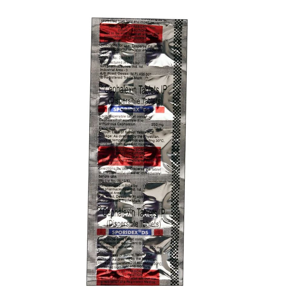 Sporidex DS 250 mg Tablet (10 Tab)