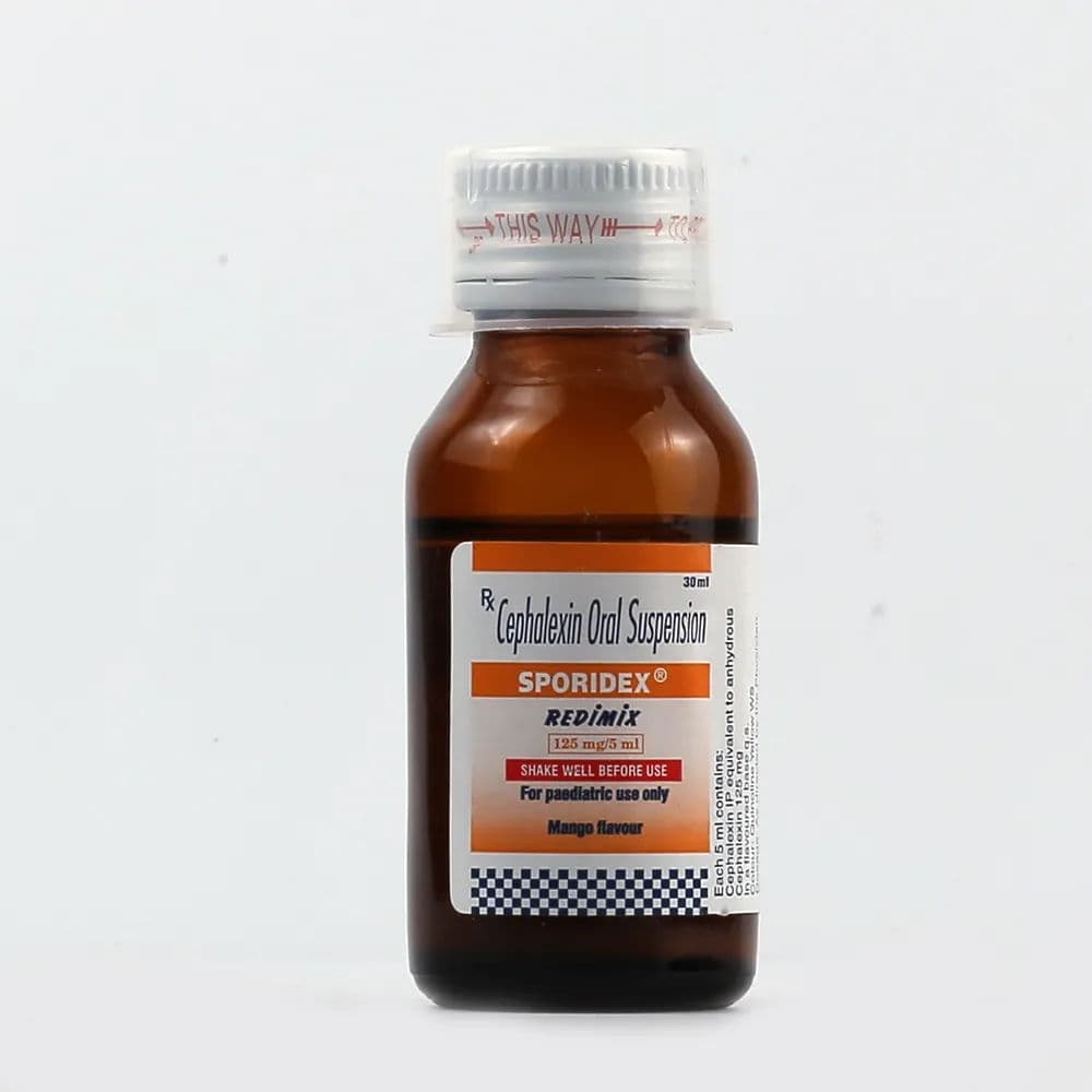 Sporidex Redimix (125 MG ) Susp 30 ml Sporidex Redimix (125 MG ) Susp 30 ml