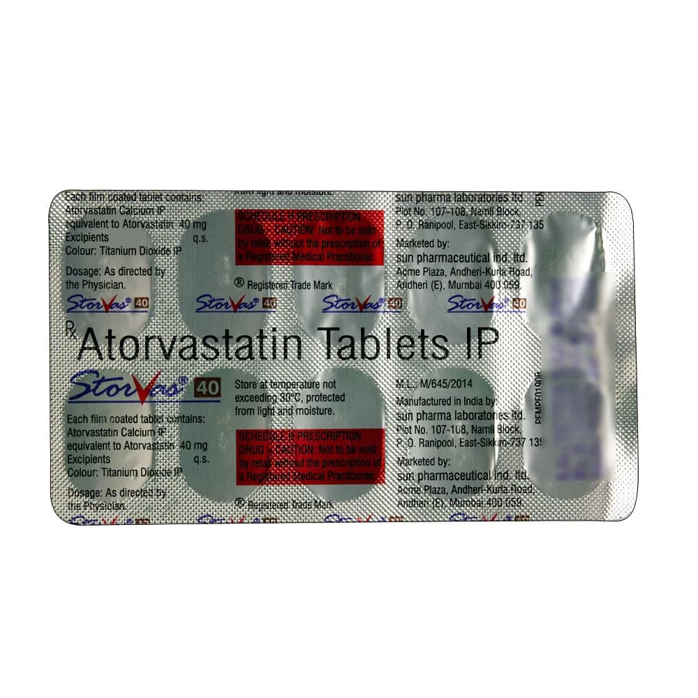 Storvas 40 mg Tablet (10 Tab)