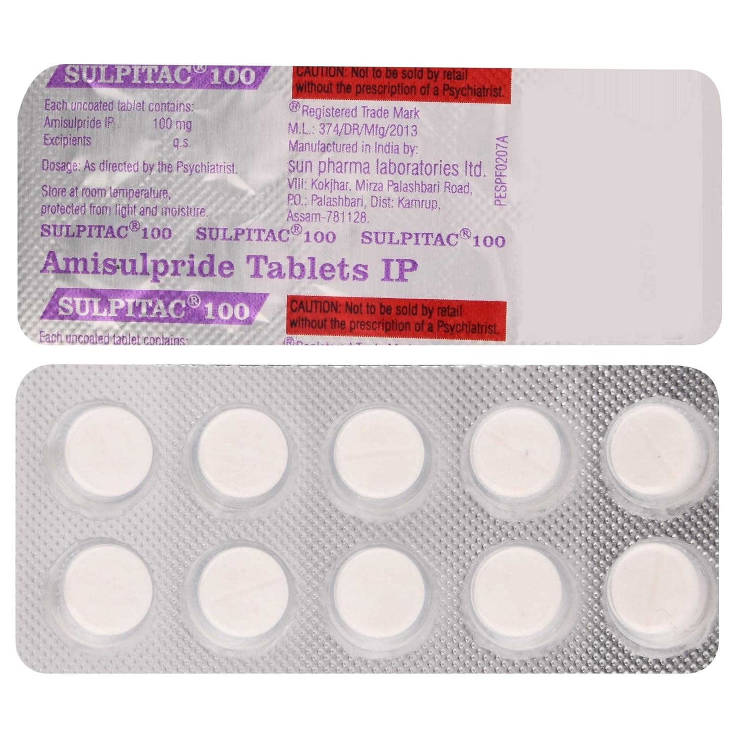 Sulpitac 100 mg Tablet (10 Tab)